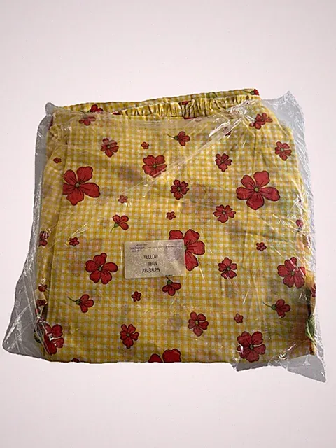Aldens HOLLY HOBBIE BEDSPREAD Bed skirt Twin Gingham girl yellow plaid