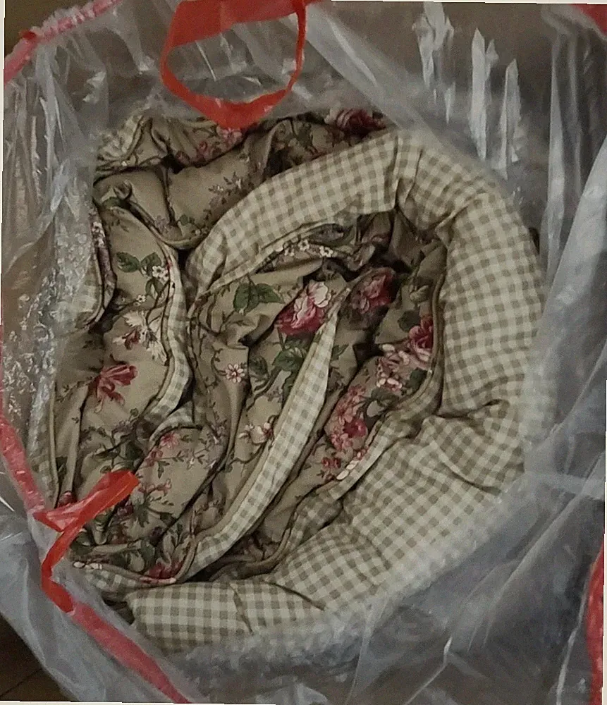 Awesome Vintage Ralph Lauren Jute Floral Gingham Comforter Full Queen