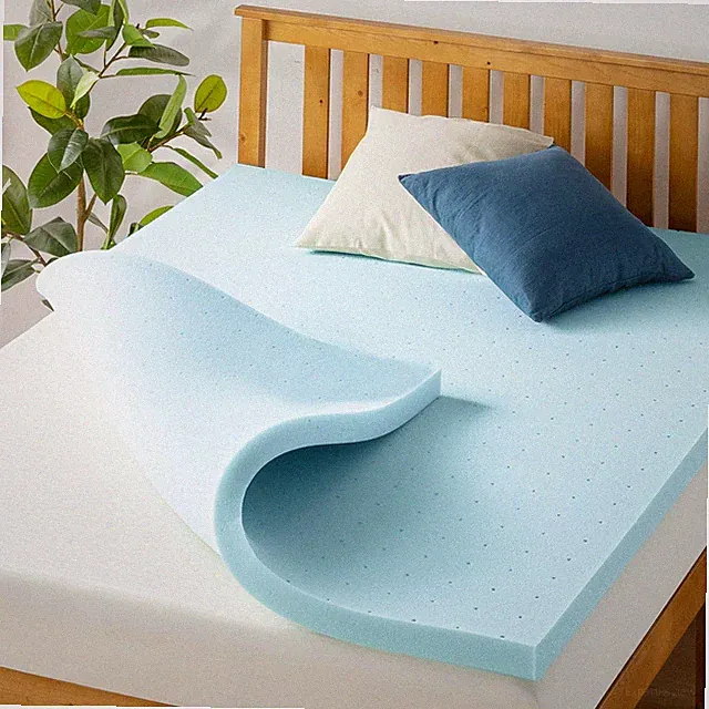 Best Price Mattress 1.5 Inch Ventilated Memory Foam Mattress Topper, Cooling Gel