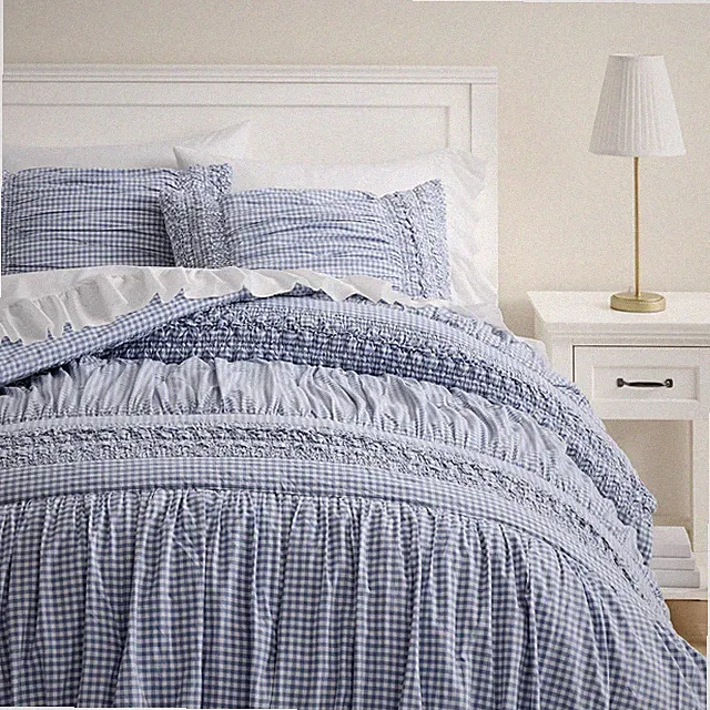 Best Seller Nantucket Gingham Quilt Chambray Twin/Twin XL