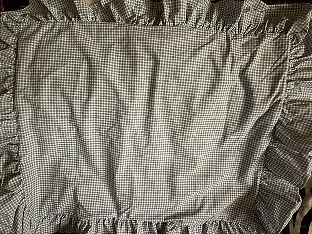 Design Jcpenney Standard Pillow Sham Blue And White Gingham B2 ￼ Ruffles