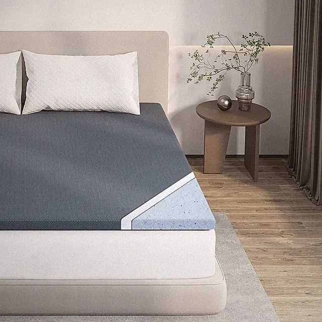 Gel Memory Foam Mattress Topper, Full Size Mattress Topper 2 Inch, Cooling Ma...