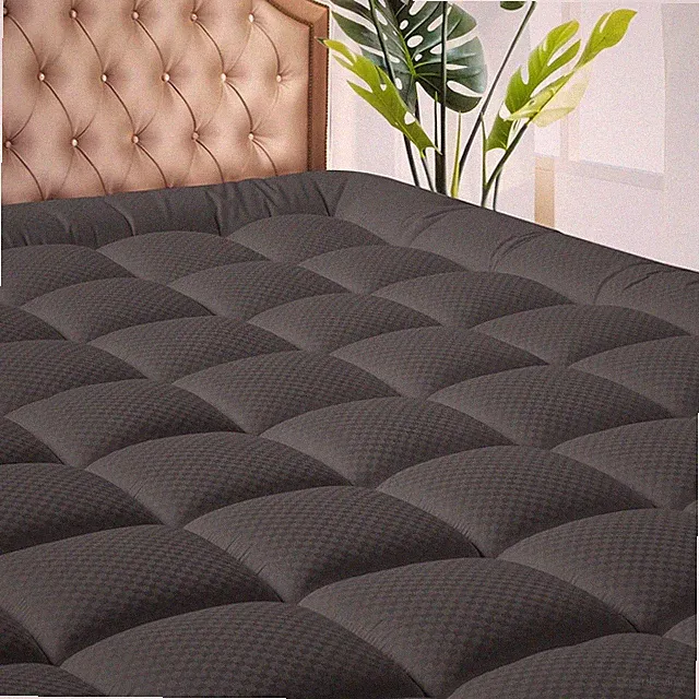 MATBEBY Full Size Mattress Pad - Cooling Breathable Mattress Topper, Quilted Fit