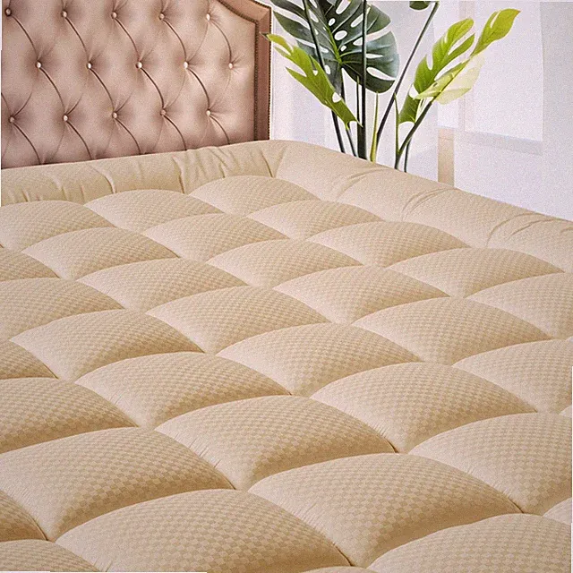 MATBEBY Queen Size Mattress Pad - Cooling Breathable Mattress Topper, Quilted Fi