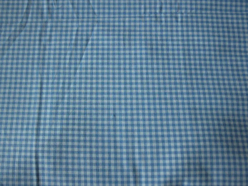 NEW RALPH LAUREN TWIN FLAT SHEET LT. BLUE & WHITE CHECKED GINGHAM WINDY? COTTAGE