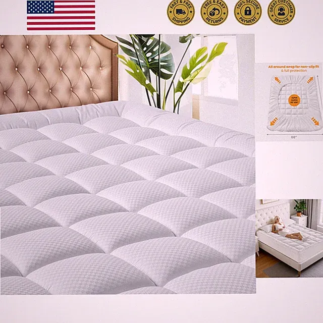 Olympic Super Queen Size Mattress Pad - Cooling Breathable Mattress Topper, Q...