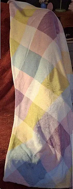 Spring Gingham Plush Throw 50" x 60"