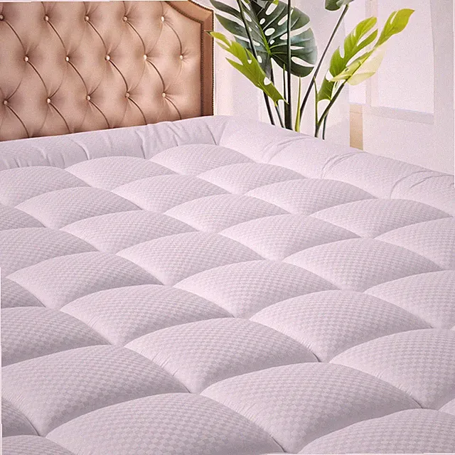 Twin Mattress Pad: Cooling, Breathable, Quilted, Deep Pocket, Soft Cover